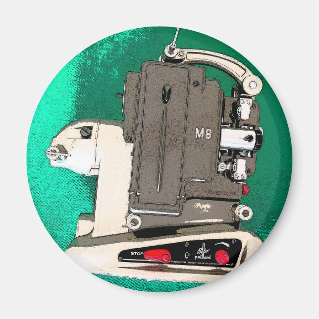 Vintage movie projector magnet (Front)