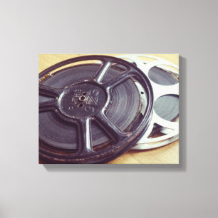 Vintage Movie reel film Canvas Print