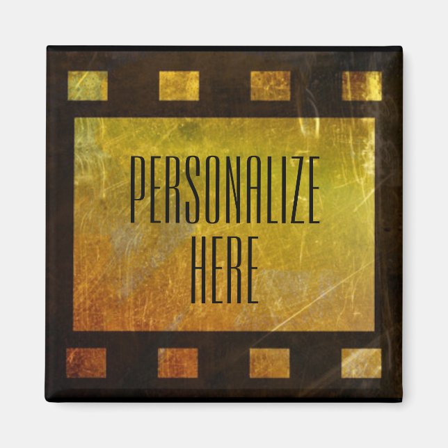 Vintage movie reel film   magnet (Front)