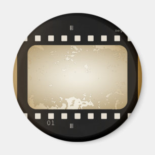 Vintage Movie Strip Film Role Photo Magnet