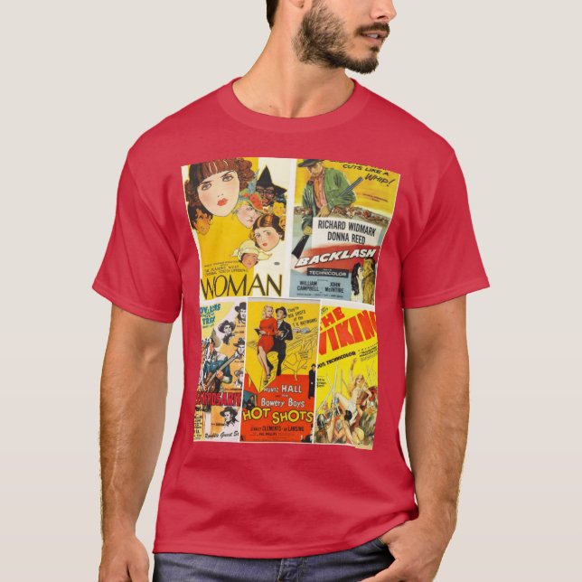 Vintage Movies Picture Montage 17 friend T-Shirt (Front)
