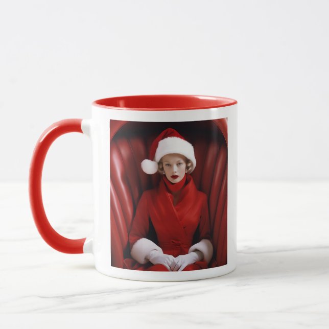 Vintage Mrs Claus Mug (Left)