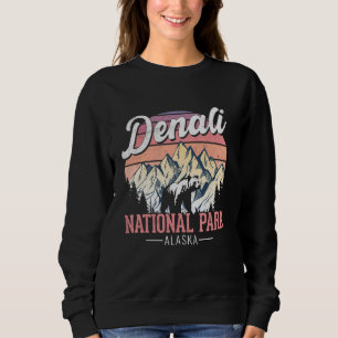 Vintage Mt. Denali National Park Alaska Mountain Sweatshirt