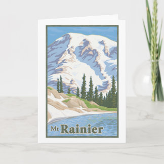 Vintage Mt. Rainier Greeting Card