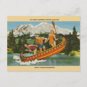 Vintage Mt. Shasta Cascade Wonderland Post Card