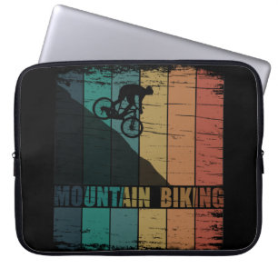 Vintage MTB Downhill Mountain Biking Laptop Sleeve