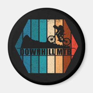 Vintage Mtb Downhill Mountain Biking Magnet