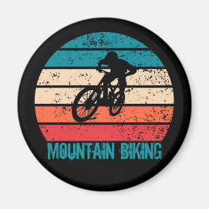 Vintage Mtb Downhill Mountain Biking Magnet