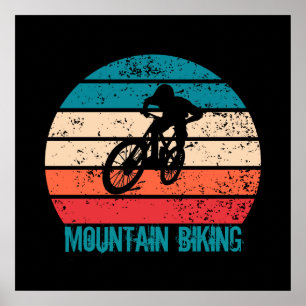 Vintage Mtb Downhill Mountain Biking Poster