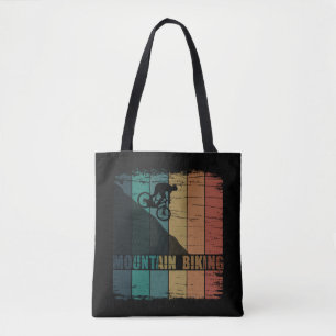Vintage MTB Downhill Mountain Biking Tote Bag