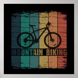 Vintage Mtb Mountain Biking Poster