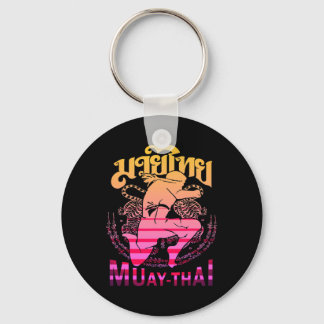 Vintage Muay Thai Fighter Thailand Thai Boxing Kic Key Ring