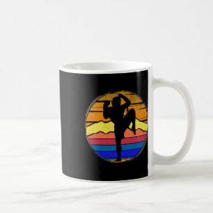 Vintage Muay Thai Retro Sunset Funny Kickboxing Gi Coffee Mug