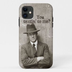 Vintage mugshot mafia man funny iPhone 11 case