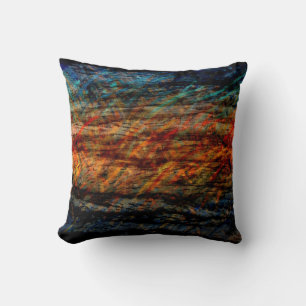 Vintage Multi-colour Wood Art Cushion