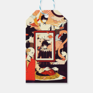 Vintage Multi Human Character Humour Party Gift Tags