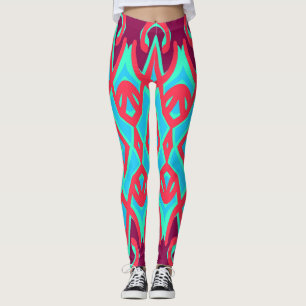 Vintage multicolor "Ratti_Creative_Arts" Leggings