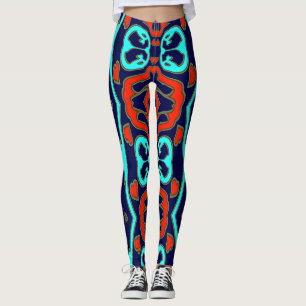 Vintage multicolor seamless "Ratti_Creative_Arts" Leggings