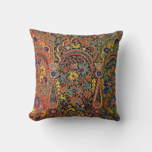 Vintage Multicolored Floral Pattern Cushion