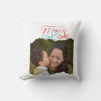 Vintage Mum and Child Photo - Minimalist Retro Cushion