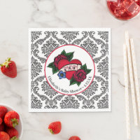 Vintage Mum Tattoo Paper Napkins