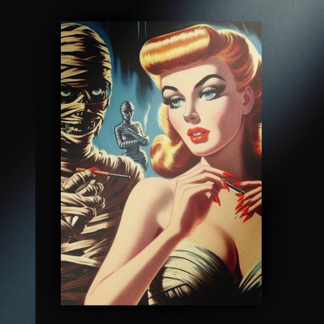 Vintage Mummy Girl Postcard (Creator Uploaded)