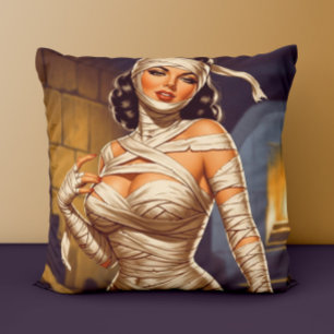 Vintage Mummy Pin-up Cushion