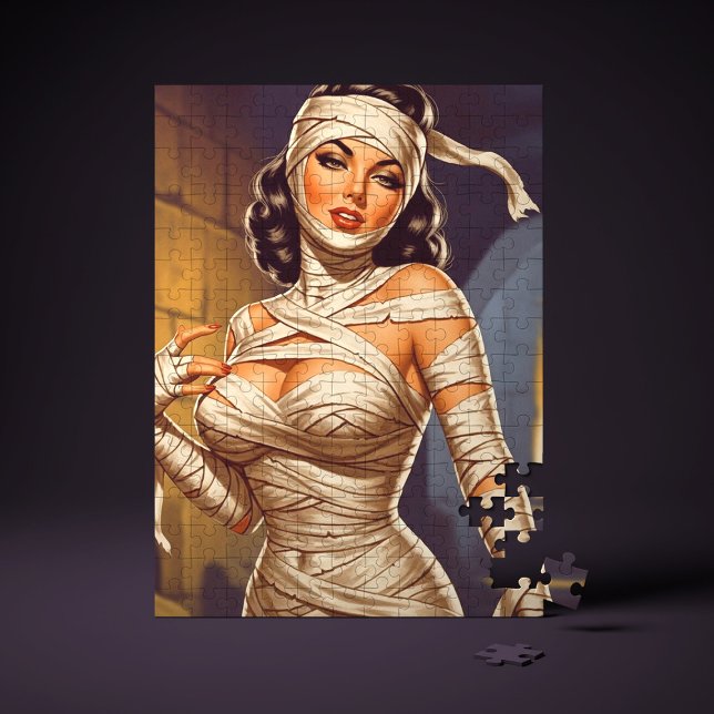 Vintage Mummy Pin-up Jigsaw Puzzle (Creator Uploaded)