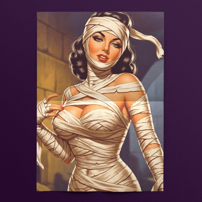 Vintage Mummy Pin-up Tissue Paper (Creator Uploaded)