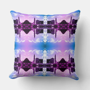 Vintage Munich ludwigstraße University church Thro Cushion