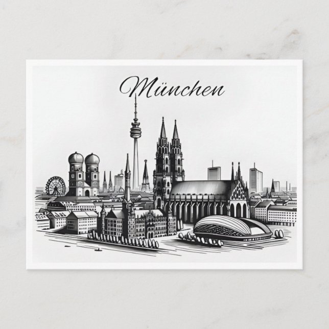 Vintage Munich Munchen Germany  Postcard (Front)