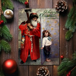 Vintage Murderous Santa Christmas Card<br><div class="desc">Custom restored (and slightly modified),  high quality vintage image.</div>