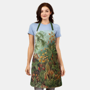 Vintage Muscinae, Moss Plants by Ernst Haeckel Apron
