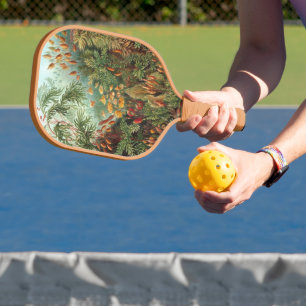 Vintage Muscinae, Moss Plants by Ernst Haeckel Pickleball Paddle