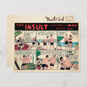 Vintage Muscle Advertisement Postcard