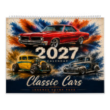 Vintage Muscle Car Calendar