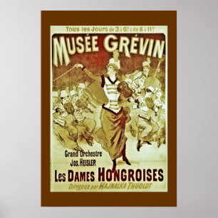 Vintage Musee Grevin Orchestra Poster