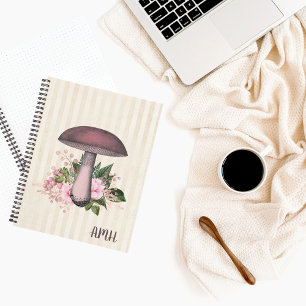 Vintage Mushroom and Floral Bullet Journal