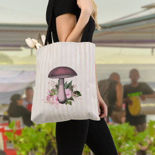 Vintage Mushroom and Floral Compilation   Tote Bag