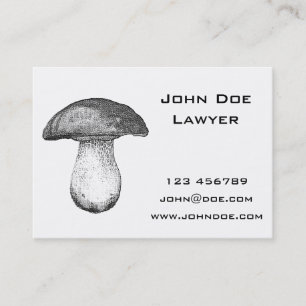 Vintage Mushroom Business Card