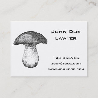 Vintage Mushroom Business Card