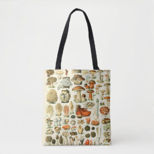 Vintage Mushroom Encyclopaedia Print Tote Bag
