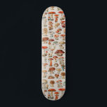 Vintage Mushroom Fungus Illustration I Skateboard<br><div class="desc">19th century illustration of various mushrooms and related fungi</div>