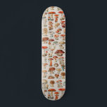 Vintage Mushroom Fungus Illustration I Skateboard<br><div class="desc">19th century illustration of various mushrooms and related fungi</div>