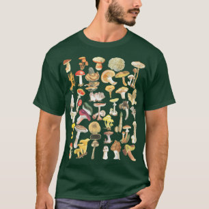 Vintage Mushroom Mycology Fungi Foraging Mushroom T-Shirt