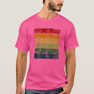 Vintage Mushrooms Foraging Fungi Perfect Retro  4 T-Shirt