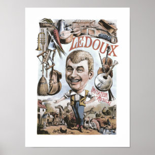 Vintage Music Advert Comedy Impressionist Theatre Poster