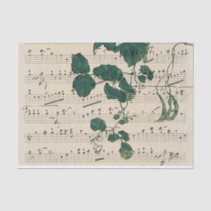 Vintage Music and Vines Tissue Paper