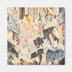 Vintage Music, Art Deco Jazz, Rhapsody in Blue Magnet