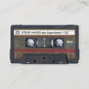 Vintage Music Cassette Tape Look Business Card